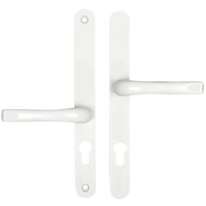 Easyfit Lever Offset Lever UPVC Multipoint Door Handles - 48mm/87mm PZ Unsprung 240mm Screw Centres