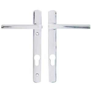 Straight Lever Lever UPVC Multipoint Door Handles - 92mm PZ Sprung 122mm Screw Centres