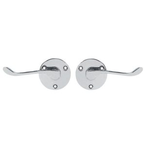 TSS Scroll Round Rose Lever Latch Furniture