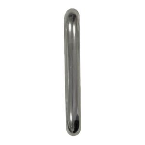 TSS Round Bar D Pull Handles Bolt Through Fixing Satin Aluminium
