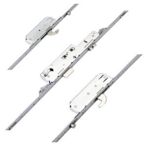 Avocet Latch Deadbolt 2 Hooks 2 Rollers Double Spindle Multipoint Door Lock (top roller to spindle = 675mm) - Shootbolt Compatible